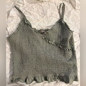 Mauby Olive Smocked Camisole